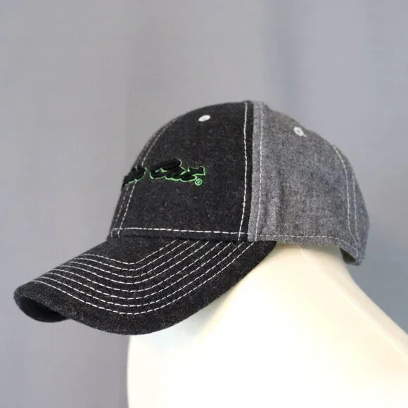 Arctic Cat Wool Hat Men's Baseball Cap Gray & Green - Picture 1 of 10
